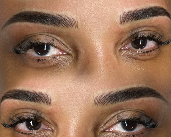 Nano brows before and after
