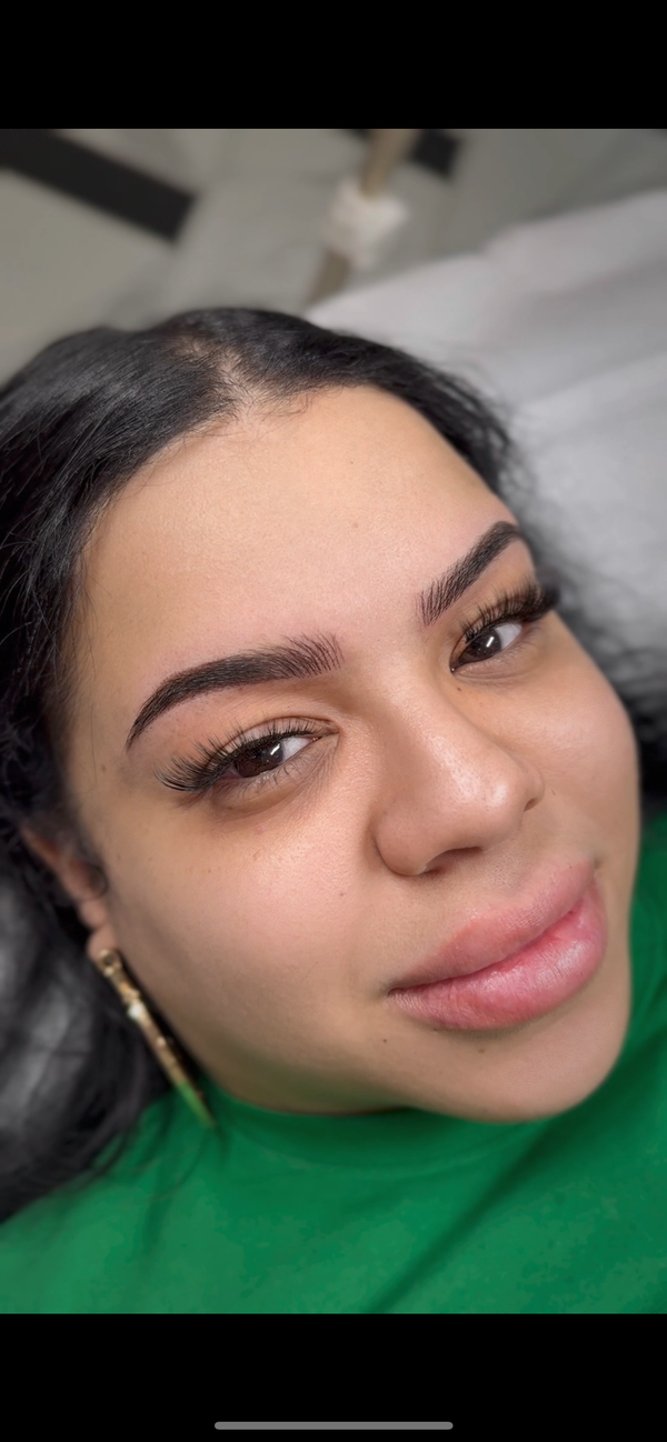 After eyebrow tattoo